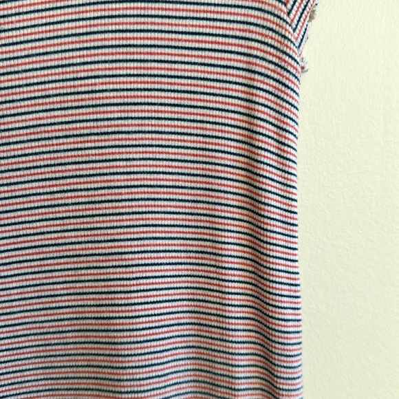 TOAD & CO striped lettuce edge tee . - Picture 4 of 4